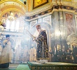 В семнадцатую годовщину интронизации Святейшего Патриарха Кирилла в Храме Христа Спасителя совершена Божественная литургия