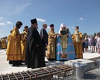27 июля 2016. Чин основания нового собора в Челябинске