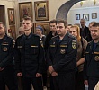 Сотрудники пожарно-спасательной части пришли на престольный праздник в честь пророка Моисея в Одигитриевский монастырь