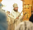 Правящий архиерей возглавил первую Литургию в нижнем храме Свято-Пантелеимоновской церкви поселка Роза