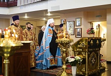 Митрополит Алексий совершил Литургию в день памяти святых Бориса и Глеба