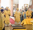 В канун 5-й Недели по Пятидесятнице митрополит Викентий и митрополит Алексий возглавили всенощное бдение в Покровском храме села Булзи