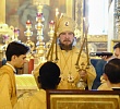 В канун дня памяти преподобного Антония Римлянина митрополит Алексий совершил всенощное бдение