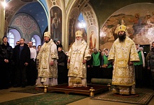 Три архиерея возглавили Литургию в Свято-Троицком храме Челябинска