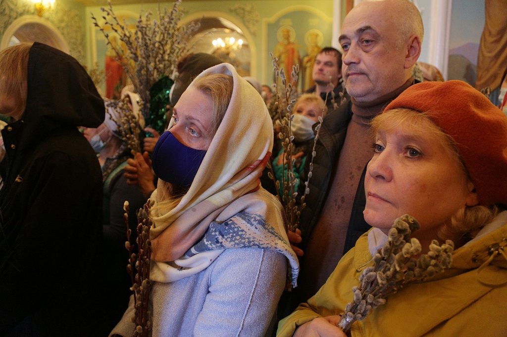 Литургия в вербное воскресенье