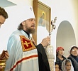 В день памяти святителя Митрофана Воронежского митрополит Алексий совершил Литургию в храме села Попово 
