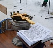 В Снежинске освятили иордань на озере Синара