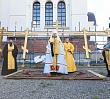 Владыка Алексий совершил освящение куполов и крестов храма в поселке Сосновка