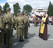 Священник благословил новобранцев 90-й танковой дивизии на принятие воинской присяги