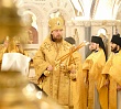 Правящий архиерей совершил Божественную литургию в кафедральном соборе Рождества Христова 