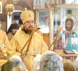 Митрополит Алексий совершил Литургию в Петропавловском храме поселка Сосновка