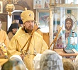Митрополит Алексий совершил Литургию в Петропавловском храме поселка Сосновка